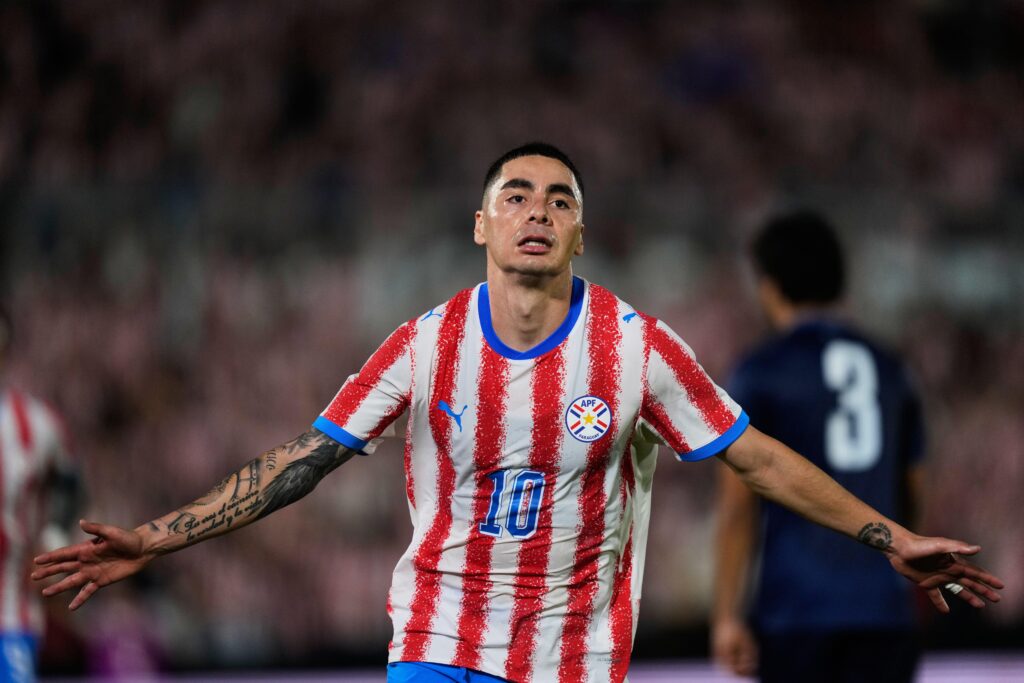Paraguay midfielder Miguel Almiron